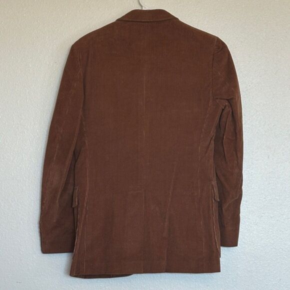 Vintage Mens Corduroy Lapel Blazer 37R Two Buttons Leisure Sport Coat Jacket - Picture 6 of 15
